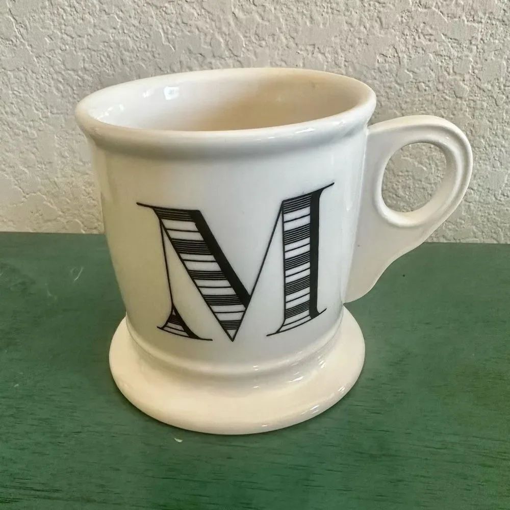 Anthropologie M monogram mug